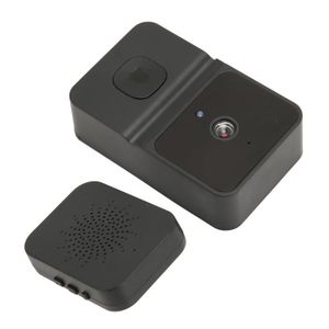 SONNETTE - CARILLON sonnette vidéo WiFi Sonnette vidéo intelligente sans fil, caméra WiFi, interphone avec détection de mouvement, Vision Noir-703172686