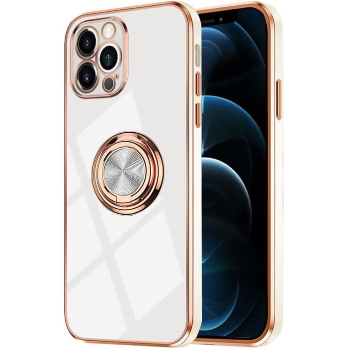 Acheter Coque magnétique de luxe en métal pour iPhone, compatible modèles  14 Plus, 13, 12 Pro Max, protection d'appareil photo, antichoc