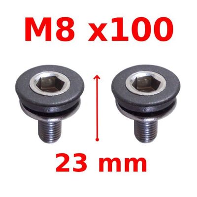 Vis De Serrage Pour Manivelles, Axe Acier Pour Boîtier Pédalier De Vélo VTT/Route, Ancien Stock