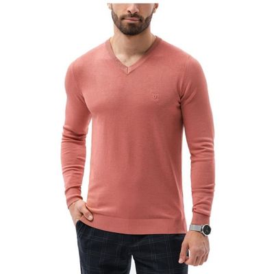 Pull homme col v Pull E191 rose saumon Rose Cdiscount Pret a Porter