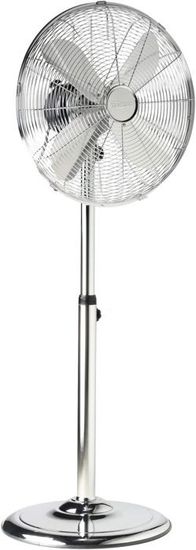Ventilateur Sur Pied HOMEROKK 40 Cm – 3 Vitesses, Oscillation 110°, Hauteur Réglable 125 Cm