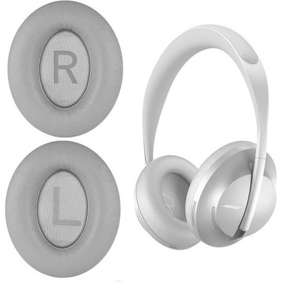 Coussinets De Rechange Pour Casque Bose 700 - Cuir Synthétique Doux, Mousse Mémoire De Forme - Gris, Facile à Installer