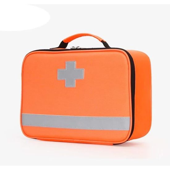 Trousse De Secours Vide Grande Capacité (26x20x18 Cm) - Imperméable, Portable, Pour Maison, Voyage, Camping