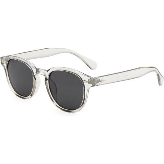 2 Lunettes De Soleil Polarisées Vintage - Teinte Transparente, Protection UV400