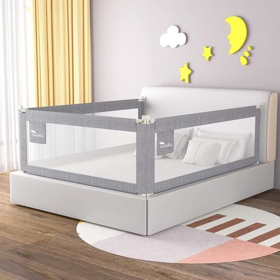 GYCF Barrière De Lit Coussin De Protection Rembourrée Anti-Chute Pour Enfant - 120x28cm