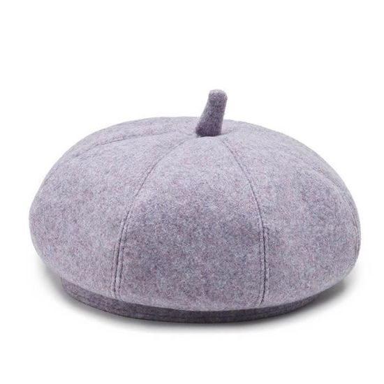 Casquette Française Tendance Pour Femme Avec Anneau Solide Vintage - Chapeau De Peintre - Chapeau Béret - Visière Pour Femme, Blanc, Taille Unique