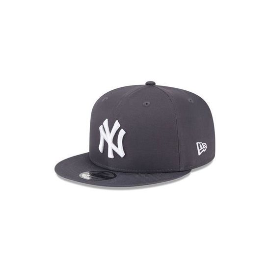 Casquette plate beige snapback avec logo noir 9FIFTY League Essential New York Yankees MLB New Era