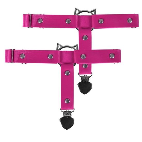 2 Paires Harnais De Jambe En Cuir Rivet Taille Compacte Accessoires Ménagers Design Spécial