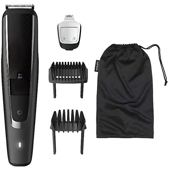 Tondeuse à barbe Philips BT5509-16 - Autonomie 90 min - 40 réglages de longueur - Acier inoxydable