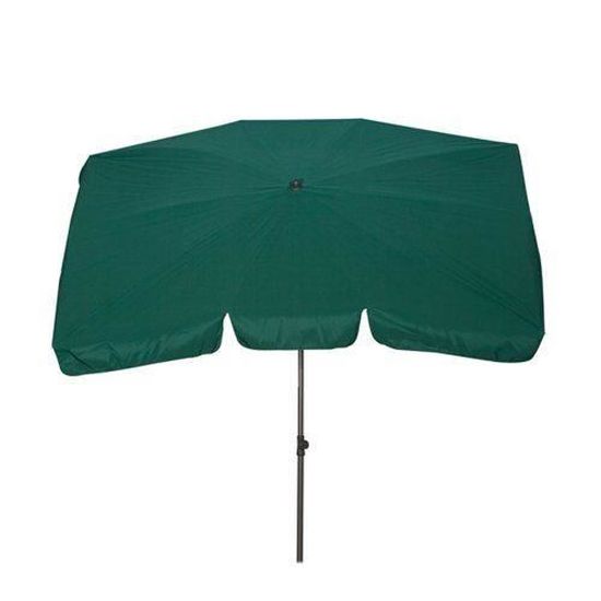 Parasol Tropico Siena Garden 210x140 Cm - Pied Acier Anthracite, Toile Polyester Vert UPF 50+ - Pour Terrasse, Jardin - 11