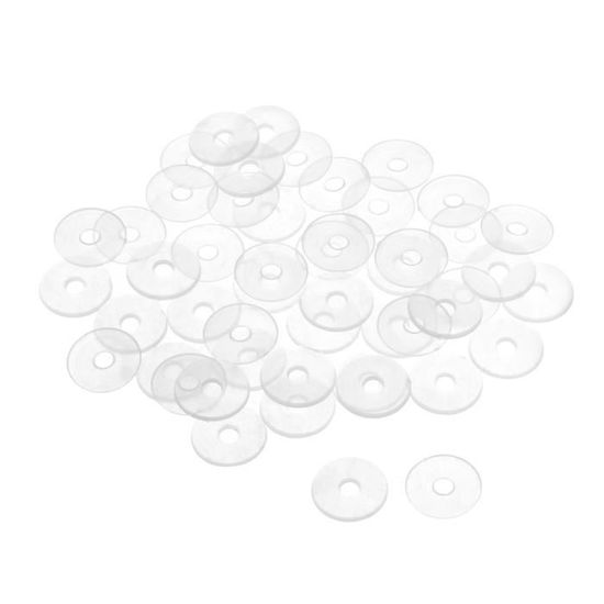 Sourcingmap Kabelbinderhalterung, 30 Stück, Nylon, Weiß, 5,2 Mm Lochbreite