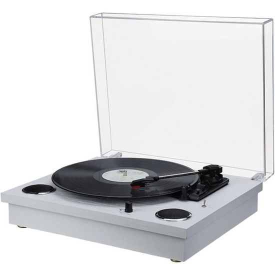 Ancien gramophone la voix de son maitre avec pavillon en lai Ancien gramophone la voix de son maitre avec pavillon en lai