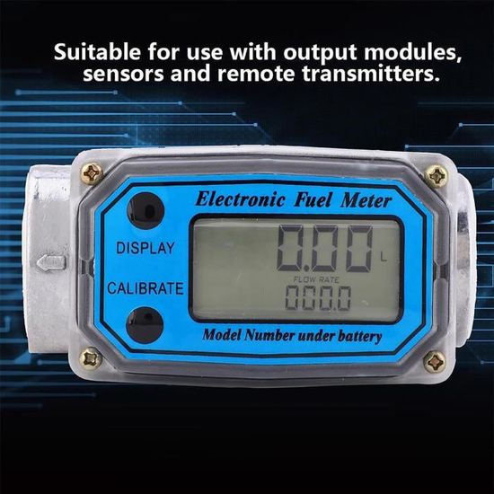 Débitmètre Numérique à Engrenages Pour Diesel, Essence, Huile Hydraulique - Débit 10-100 L/min - Neuf