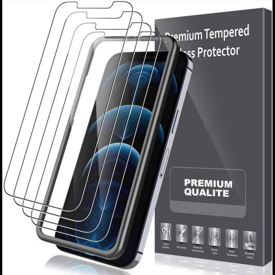 Verre Trempé iPhone 13 Pro Max Film Protection,[3 Pièces] iPhone 13 Pro Max Protection  Ecran Couverture Complète Protecteur d'écran 6,7 pouces Bord à Bord  0.33mm-Noir