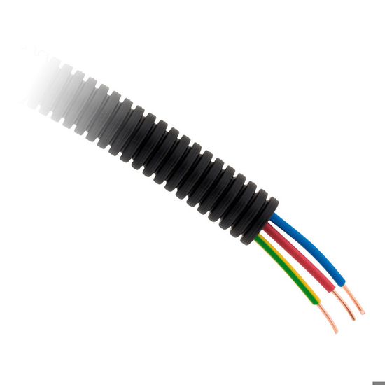Gaine ICTA Avec Tire-fil Zenitech - Ø16mm X 5m - Gris Ou Noir - Pour électricité