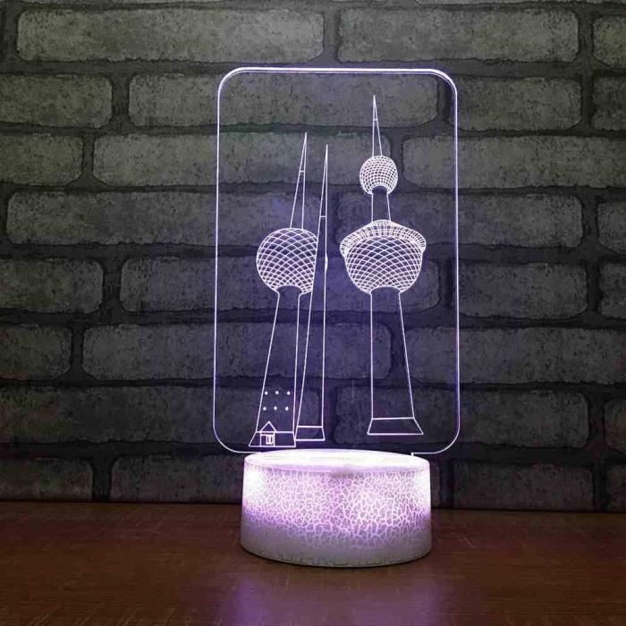 Nachtlicht 3D-LED-Lampe aus Acryl - Kaamelott