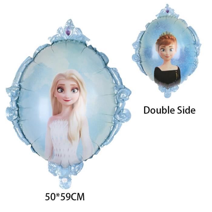 Arche De Ballon Reine Des Neiges — Avec Elsa Et Anna, Forme Neige, Marque Disney, Neuf Sous Blister