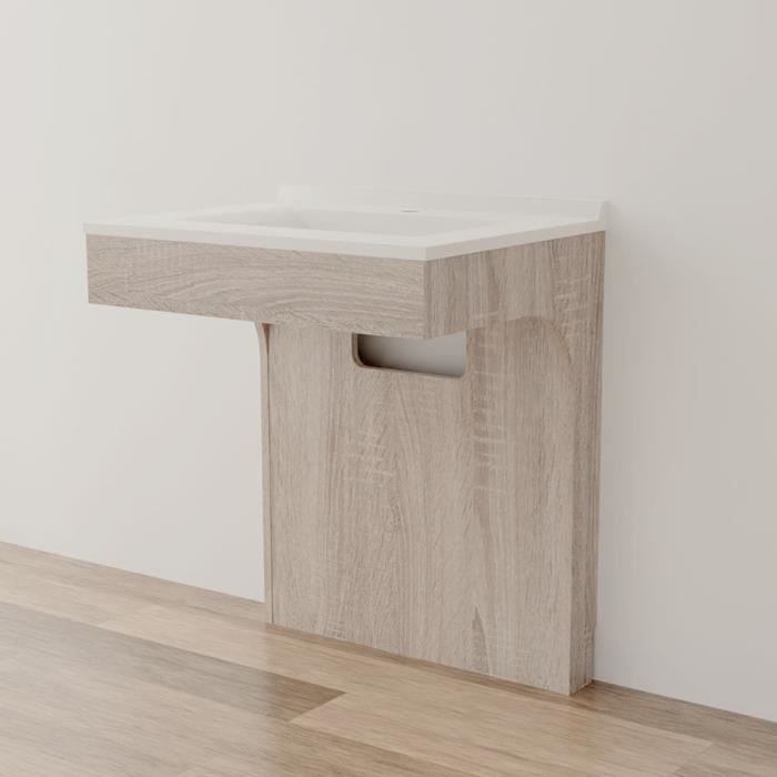 Caisson simple vasque PMR ALTEA 70 - Cambrian oak