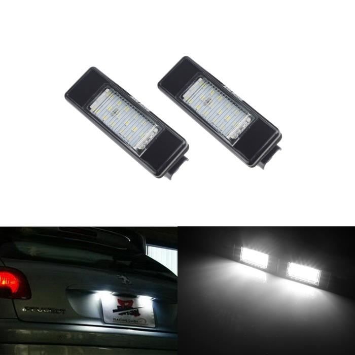 Feux LED De Plaque d'Immatriculation Pour Peugeot 106 307 308 3008 406 407 508 806 807 Expert Citroën C3 C4 C5 C6 C8 DS3