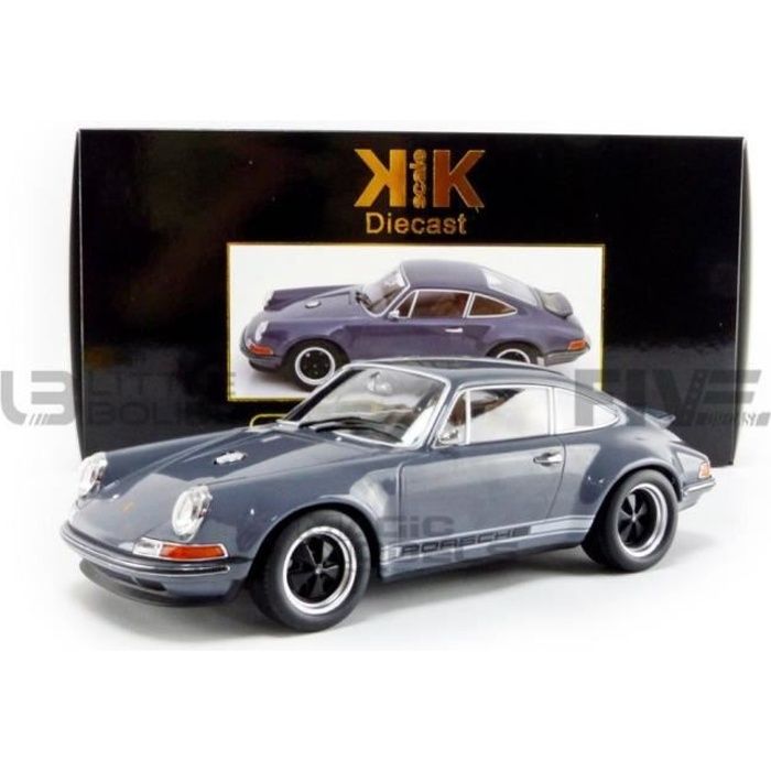 Voiture Miniature de Collection - KK SCALE MODELS 1/18 - PORSCHE 911 Singer - 2014 - Grey - 180442S