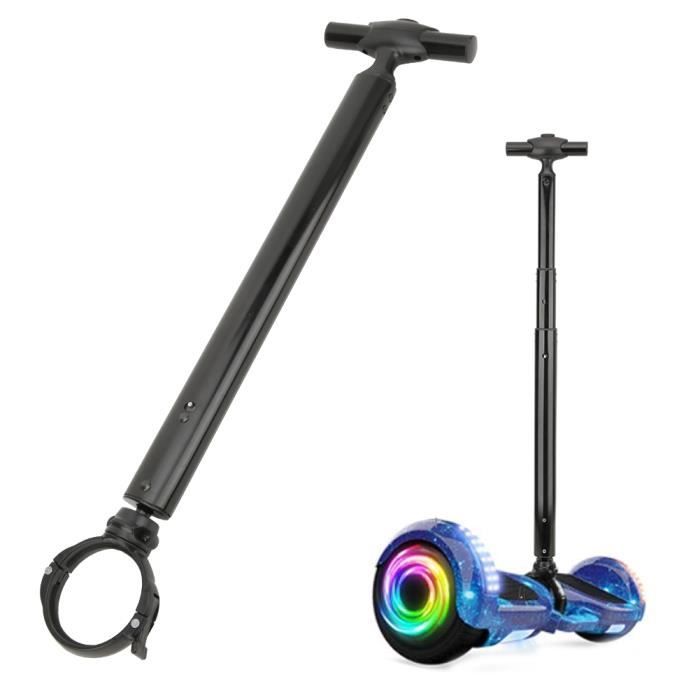 Support Jambe de Commande Poignée Télescopique en Aluminium pour Scooter Électrique Équilibrage(noir )-XIS