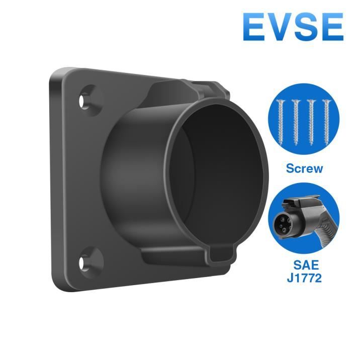 Morec EV Étui de Chargeur Porte-Câble pour Type1 Connecteur Prise SAE J1772 AC Station de Charge Niveau 2