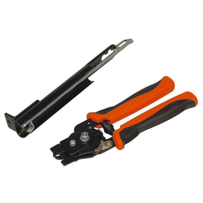 Agrafeuse à grillage à chargeur automatique + 100 agrafes plastifiées 20 mm - RONDY
