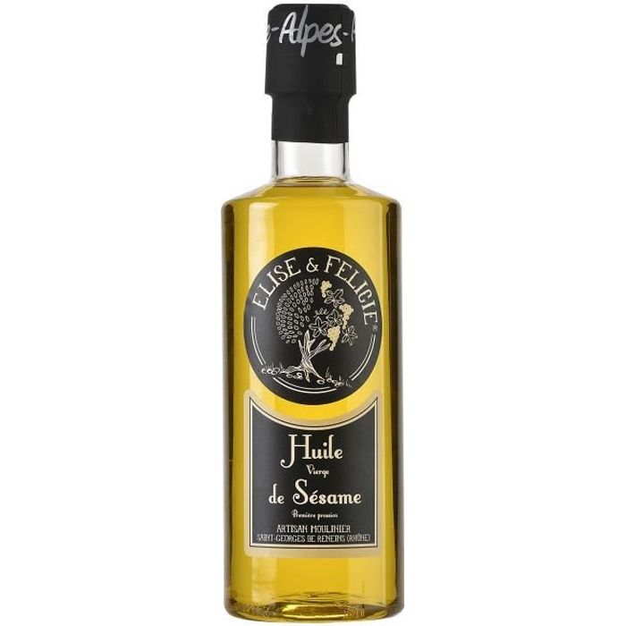 Huile Vierge de Sésame – Première Pression à Froid – 350 ml – Elise & Félicie