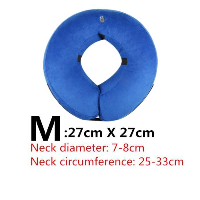 Collier gonflable pour chien chat 3 tailles - Collier Anti-morsure pour animal do - Modèle: Blue-M Inflatable Collar - HOCWXQA14263