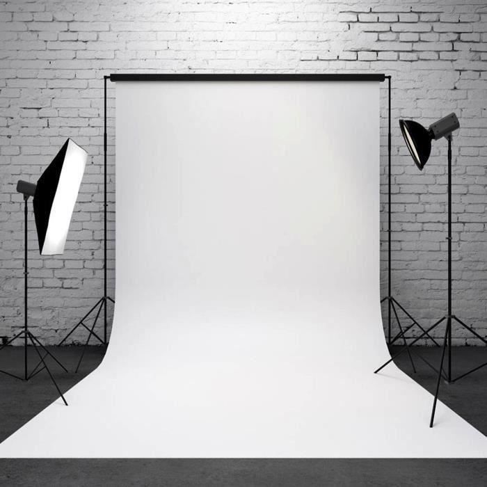 Toile de Fond Backdrop 90×150cm Photographie Studio Photo Blanc Me11279