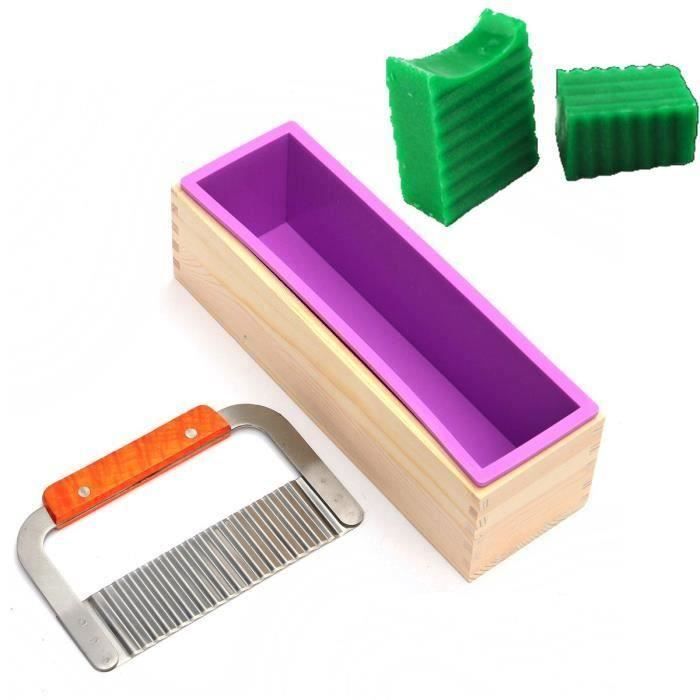 Silicone Bois Moule Toast Sandwich Gâteau Biscuit Pâtisserie Savon Boîte Pain Ve33651