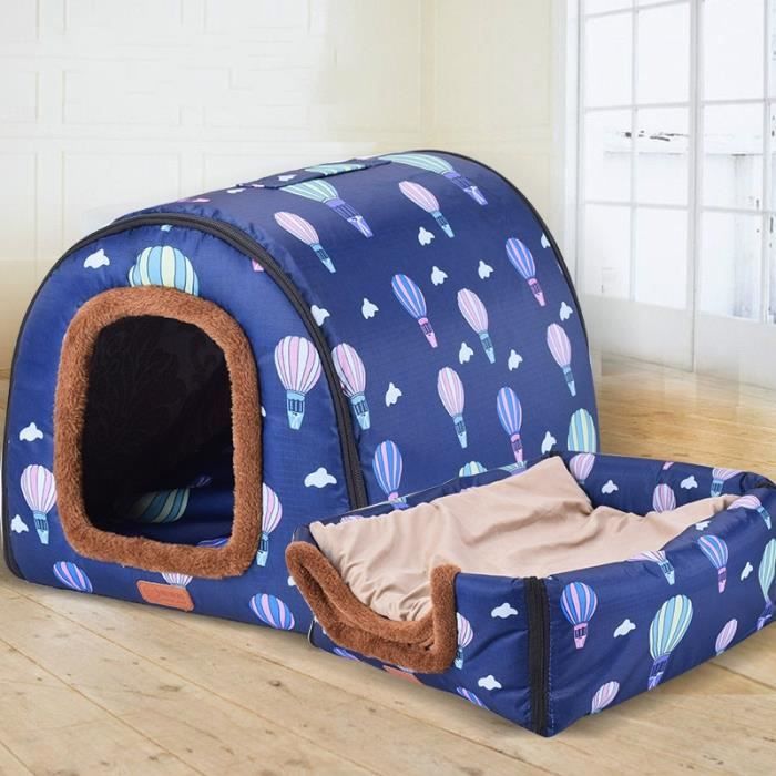 Corbeilles,Niche pour chien Portable entièrement lavable Maison pour animal de compagnie, cylindre pour chien, maison - Type S #A