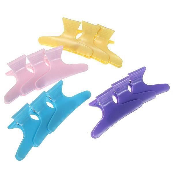 12PCS Pince A Cheveux Crabe Pr Coiffure Salon Papillon Crabe Da03410
