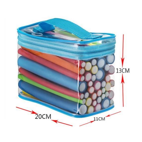 Rouleaux Bigoudis Flexibles en Mousses, 42 Rouleaux Magic Curler en 7 Tailles de Mousse Curler Rods