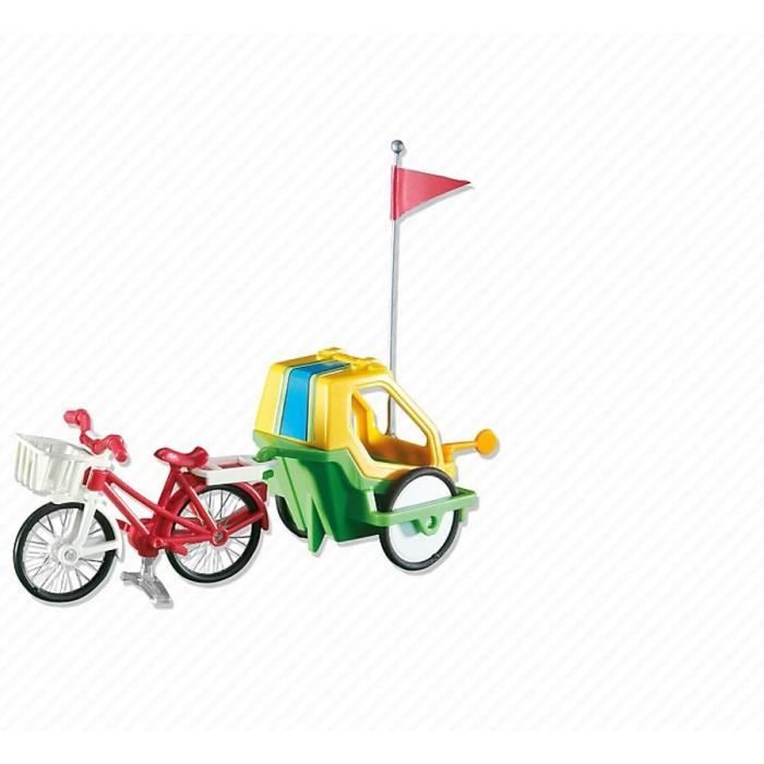 Vélo avec remorque pour enfant