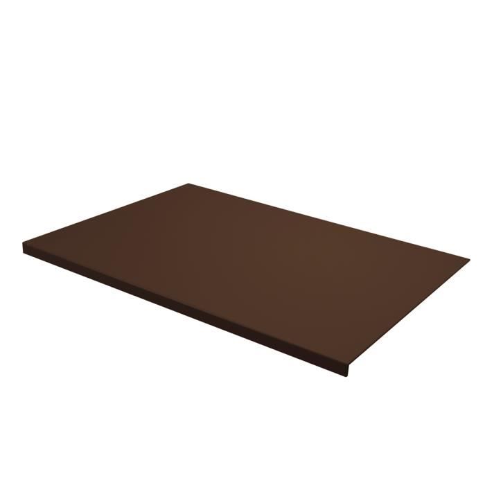 Eglooh - Urania - Sous main Bureau en Cuir Marron Brun cm 50x35 - Structure en Acier et Coutures Artisanales - Made in Italy