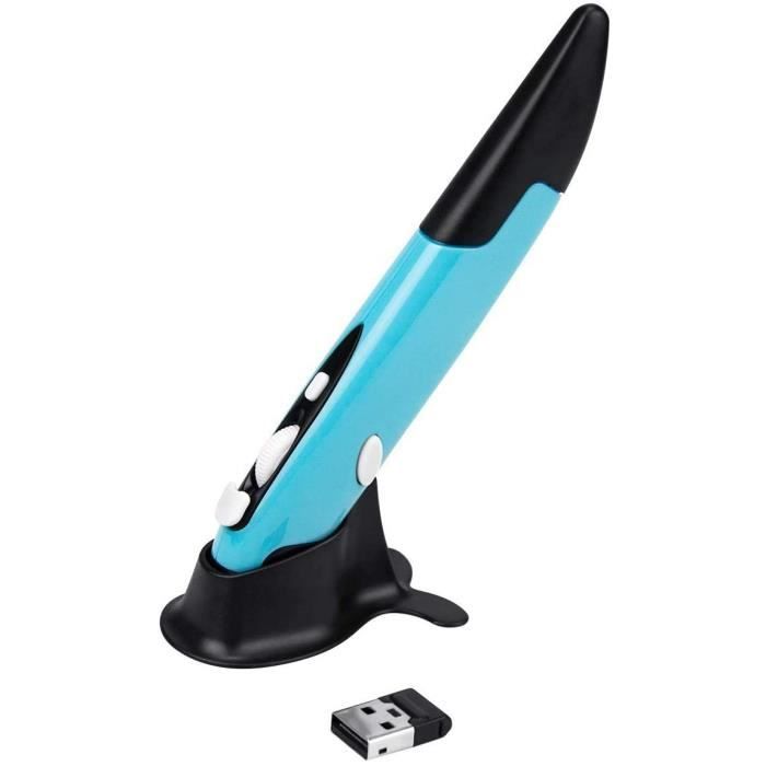 2.4GHz USB Optique Pen Mouse Stylo Souris sans Fil Mini Souris Optique Réglable 800/1200/1600 pour Ordinateur Portable Android
