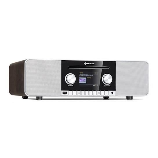 Radio Internet - Auna Connect CD MKII - Lecteur multimédia BT MP3 DAB+ Spotify Connect Radio - Bois