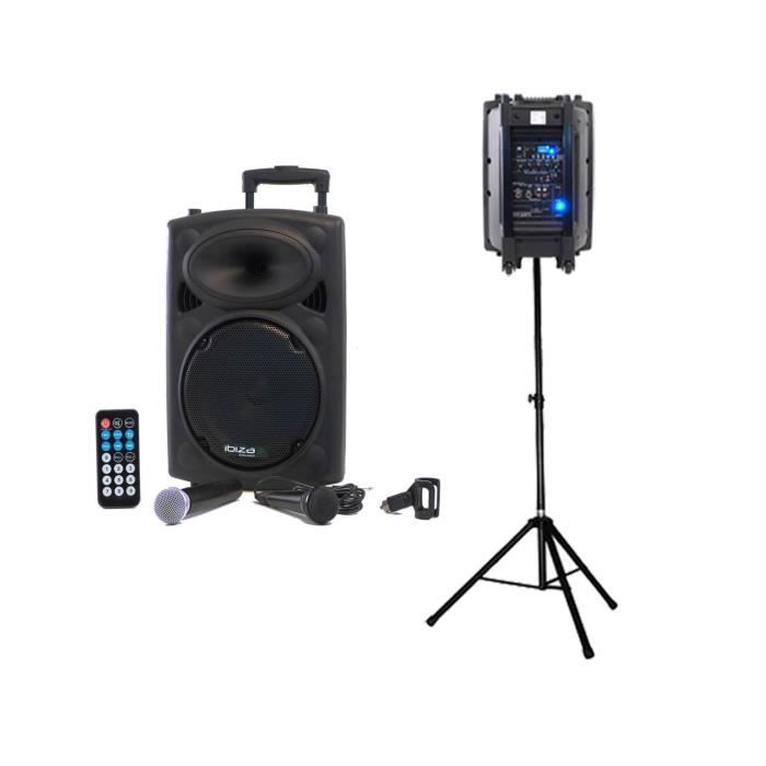 PORT10VHF-BT Système karaoké mobile 500W + PIED