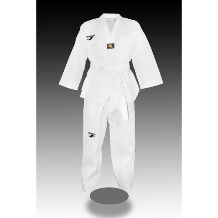 Dobok taekwondo brode CLUB col blanc par Dorawon