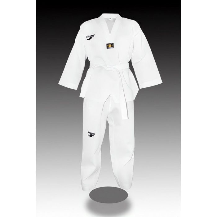 Dobok taekwondo brode CLUB col blanc par Dorawon