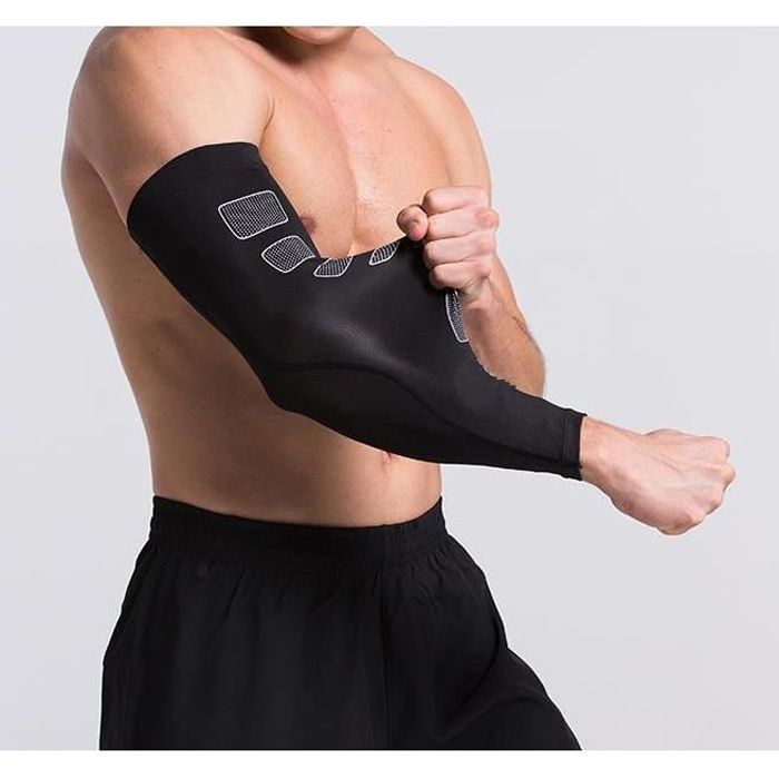 Manchon de Compression Bras Effort Sport - Brassière Manchette Coude Manche Longue Coudière - Performance et Récupération