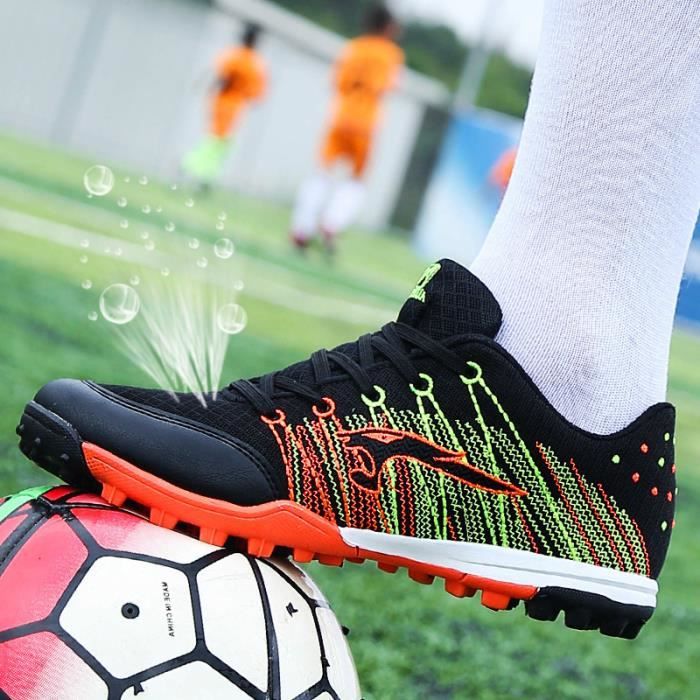 Chaussures de Football Homme Enfant Entrainement Chaussures de Sport Adolescents Chaussures de Foot