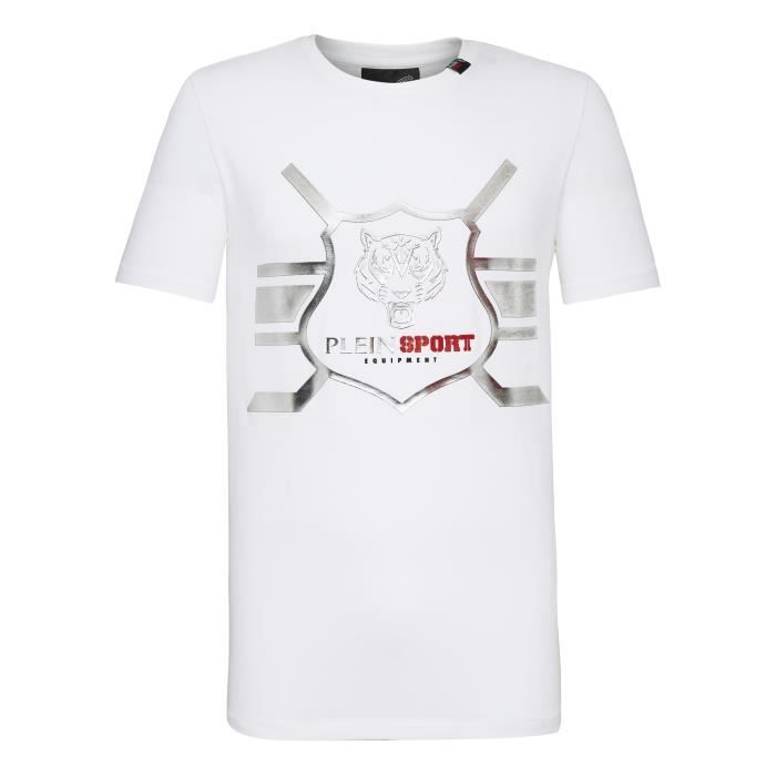 PLEIN SPORT Tshirt - White - For Men - édition -PS78- - Référence : MTK2319SJY001N01