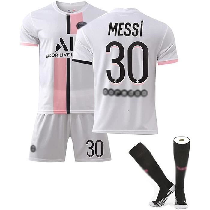 Messi Football Costumet - T-shirt Équipe De Messi Équipe De Paris 30 Domicile Séchage Rapide Et Tissu Respirant Formation