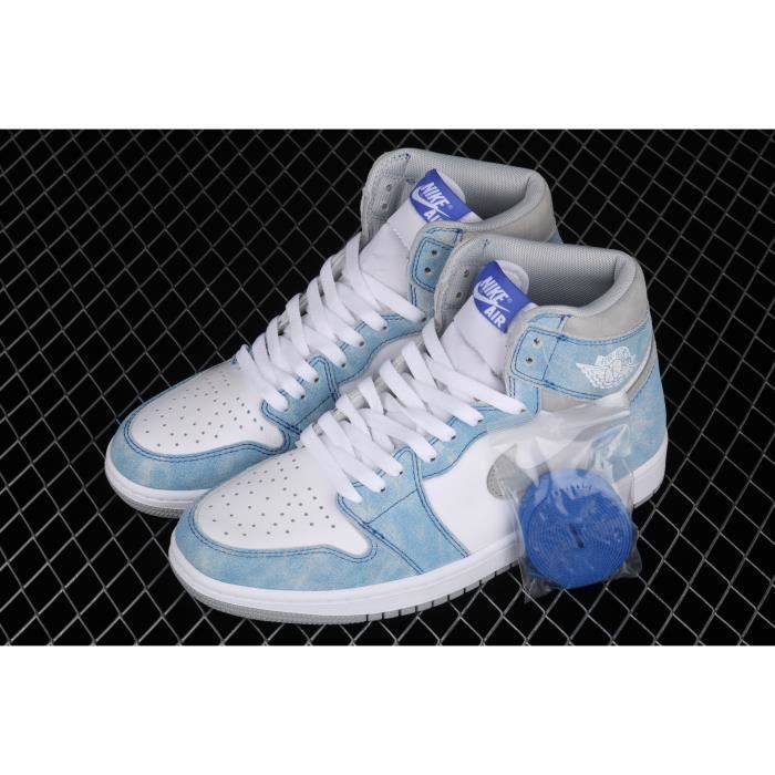 Air Jordan 1 Hyper Royal AJ1 Caroline du Nord Bleu Chaussures de basket-ball montantes Baskets décontractées à la mode
