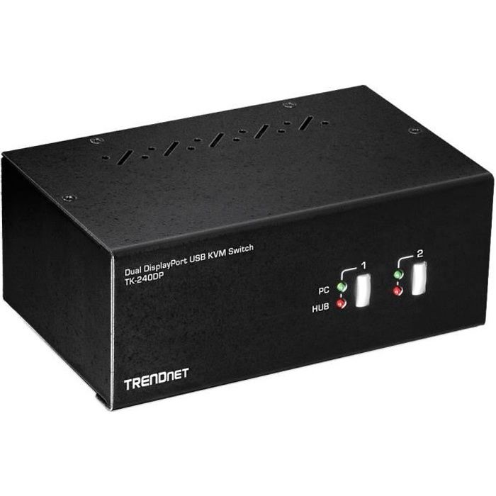TRENDnet TK-240DP - Switch KVM Dual Monitor DisplayPort à 2 ports ( Catégorie : KVM )