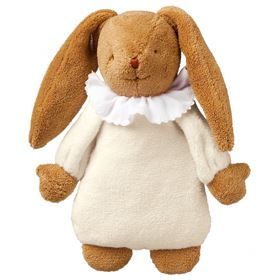 Lapin musical peluche ivoire