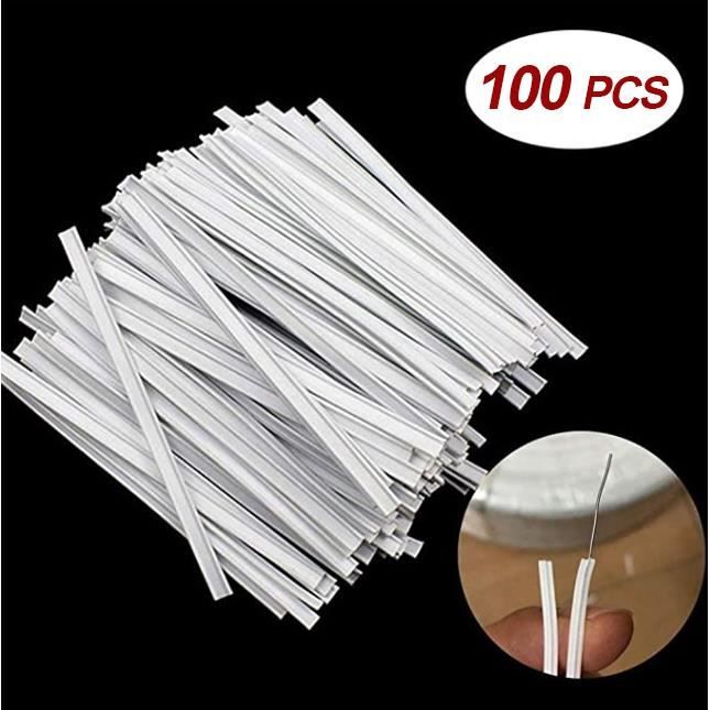 100pcs Clips de Pont de Nez pour Masques, Masques Accessoires de Couture, pour DIY Faits Main