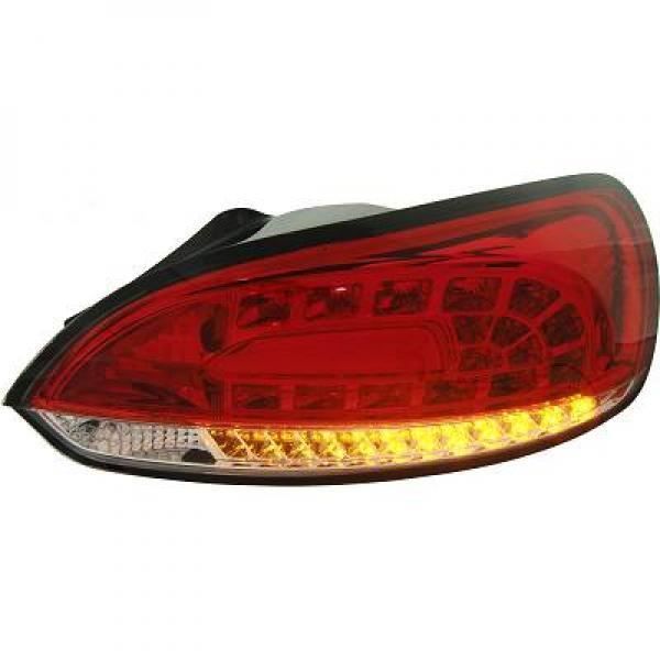 Kit de feux arrières version LED rouge VOLKSWAGEN SCIROCCO de 08 à 14